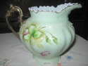 Lefton Green Heritage large Water Pitcher 796 Exce