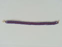 Handmade Purple/Red Glass Beaded Bracelet/Anklet w