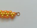 Beautiful!!! Handmade Yellow/Orange Glass Beaded B