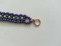 Handmade Purple/Green Glass Beaded Bracelet/Anklet