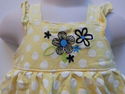 Just One You Sleeveless Yellow/White Polka Dot Rom