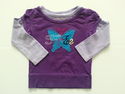 2 Piece Garanimals Purple Butterfly Outfit  sz 12 