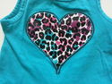 2 Piece Kidgets Sleeveless Blue Leopard Print Hear