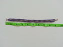 Handmade Purple/Yellow Glass Beaded Bracelet/Ankle