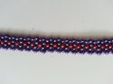 Handmade Purple/Red Glass Beaded Bracelet/Anklet w