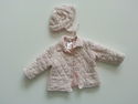 Absorba Pink Plaid Button Up Winter Coat w/ matchi