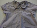 2 Piece Faded Glory Lavender Gingham Outfit sz 12 