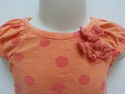 2 Piece Cherokee Orange/White Polka Dot Outfit sz 