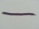 Handmade Purple/Pink Glass Beaded Bracelet/Anklet 