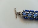 Gorgeous!!! Handmade Blue/White/Gray Glass Beaded 