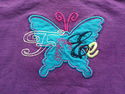 2 Piece Garanimals Purple Butterfly Outfit  sz 12 