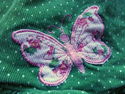 2 Piece Rare Too! Green Corduroy Butterfly Dress s