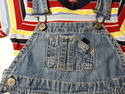 2 Piece Carter's Short Sleeve Denim Shortalls Over