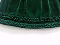 Le Top Green Velour Christmas Holiday Dress  sz 12