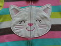 Carter's Multi-Color Striped Kitty Head Zip Up Fle