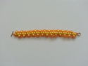 Beautiful!!! Handmade Yellow/Orange Glass Beaded B