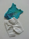 2 Piece OP/Cherokee Blue/White Hearts Outfit  sz 1