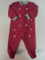 Little Me Fuchsia Zip Up Fleece Cupcake Sleeper sz