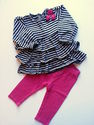 2 Piece Just One You Striped Outfit sz 9 Months EU