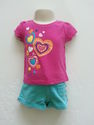 2 Piece Garanimals/Carter's Fuchsia/Blue Hearts Ou