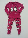 2 Piece OshKosh B'gosh Fuchsia Penguin Pajamas sz 