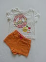 2 Piece Garanimals/Carter's White/Orange Peace Lov