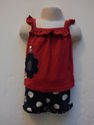 2 Piece Child of Mine Red/White/Blue Outfit sz 12 