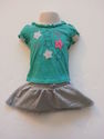 2 Piece Dressy Circo Green/Gray Stars/Hearts Outfi