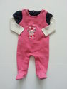 2 Piece Baby Gap Pink/Navy Blue/White "Snow Bunny"