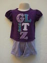 2 Piece Garanimals Purple "Glitz" Outfit sz 12 Mon