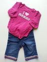 2 Piece Circo/Old Navy "I Love Mommy" Outfit sz 6-