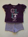 2 Piece Garanimals Purple "Glitz" Outfit sz 12 Mon