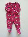 OshKosh B'gosh Hot Pink Penguin Print Zip Up Fleec