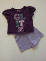 2 Piece Garanimals Purple "Glitz" Outfit sz 12 Mon