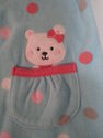 Just One You Light Blue Polka Dot Snap Up Fleece B