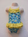 Circo Blue/Yellow Sailboat Swimsuit sz 12 Months E