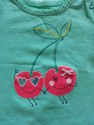 2 Piece Circo Green Cherries Outfit sz 12 Months