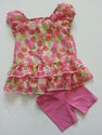 2 Piece George Dressy Pink Cherry Print Outfit sz 