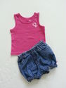 2 Piece Children's Place Fuchsia/Denim Outfit  sz 