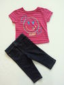 2 Piece Garanimals/Circo Fuchsia Striped "Sweet" O