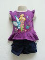 2 Piece Disney/Faded Glory Purple Tinkerbell "Beli