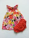 Just One You Sleeveless Floral Print Dress w/ Diap