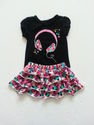 2 Piece Circo Headphones/Hearts Outfit sz 12 Month