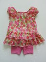 2 Piece George Dressy Pink Cherry Print Outfit sz 