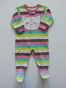 Carter's Multi-Color Striped Kitty Head Zip Up Fle