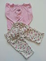 2 Piece Vitamins Baby LS Pink/Off-White Floral Pri