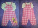 Child of Mine by Carter's Pink Overalls w/ Long Sl