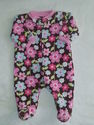 Carters Zip Up Fleece Footed Flower Sleeper sz new