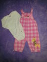 Child of Mine by Carter's Pink Overalls w/ Long Sl