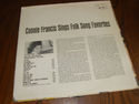 ALBUM - CONNIE FRANCIS " SINGS FOLK SONG FAVORITES